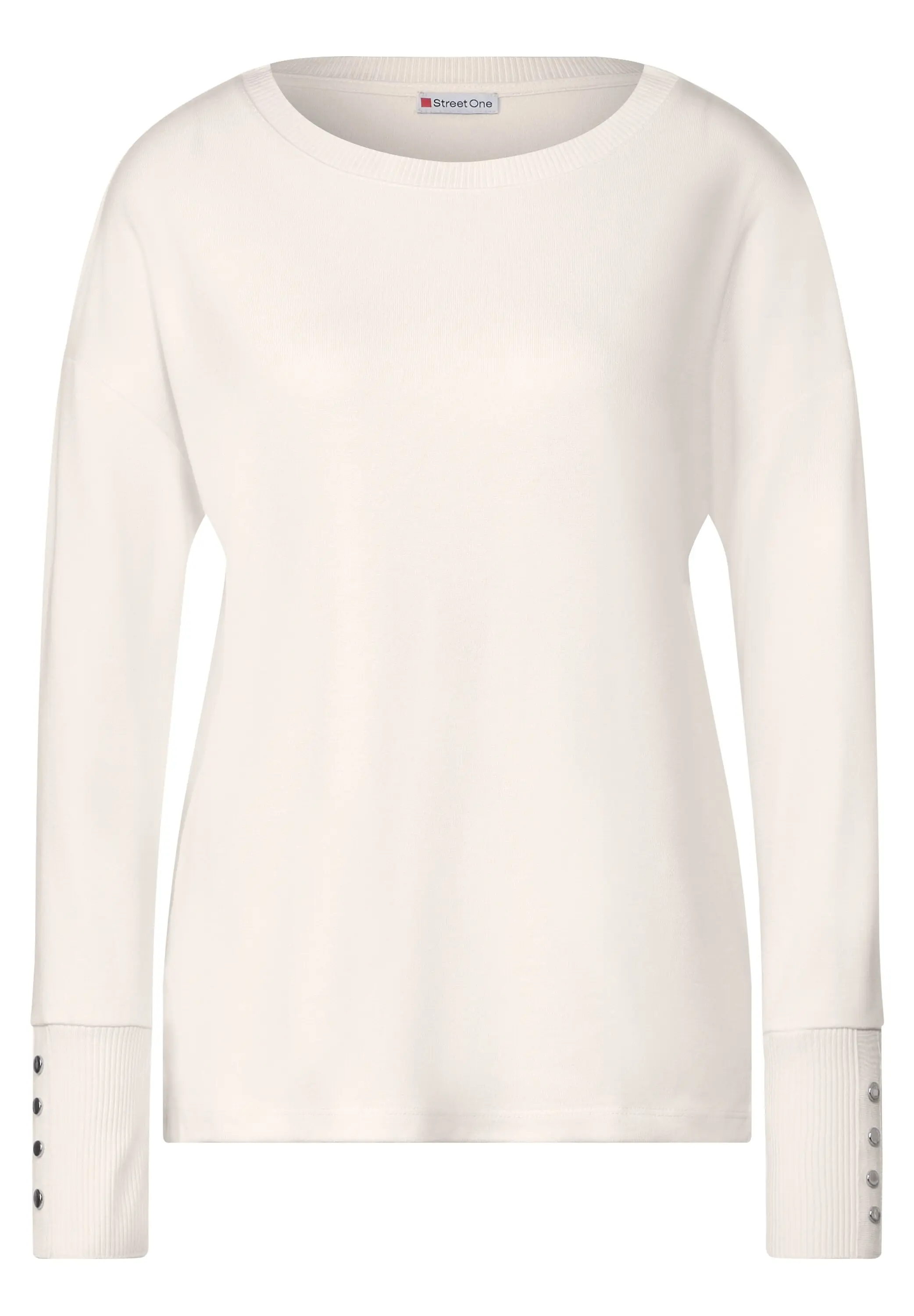 Street One Shirt 34 Knopfdetail white mit | | lucid