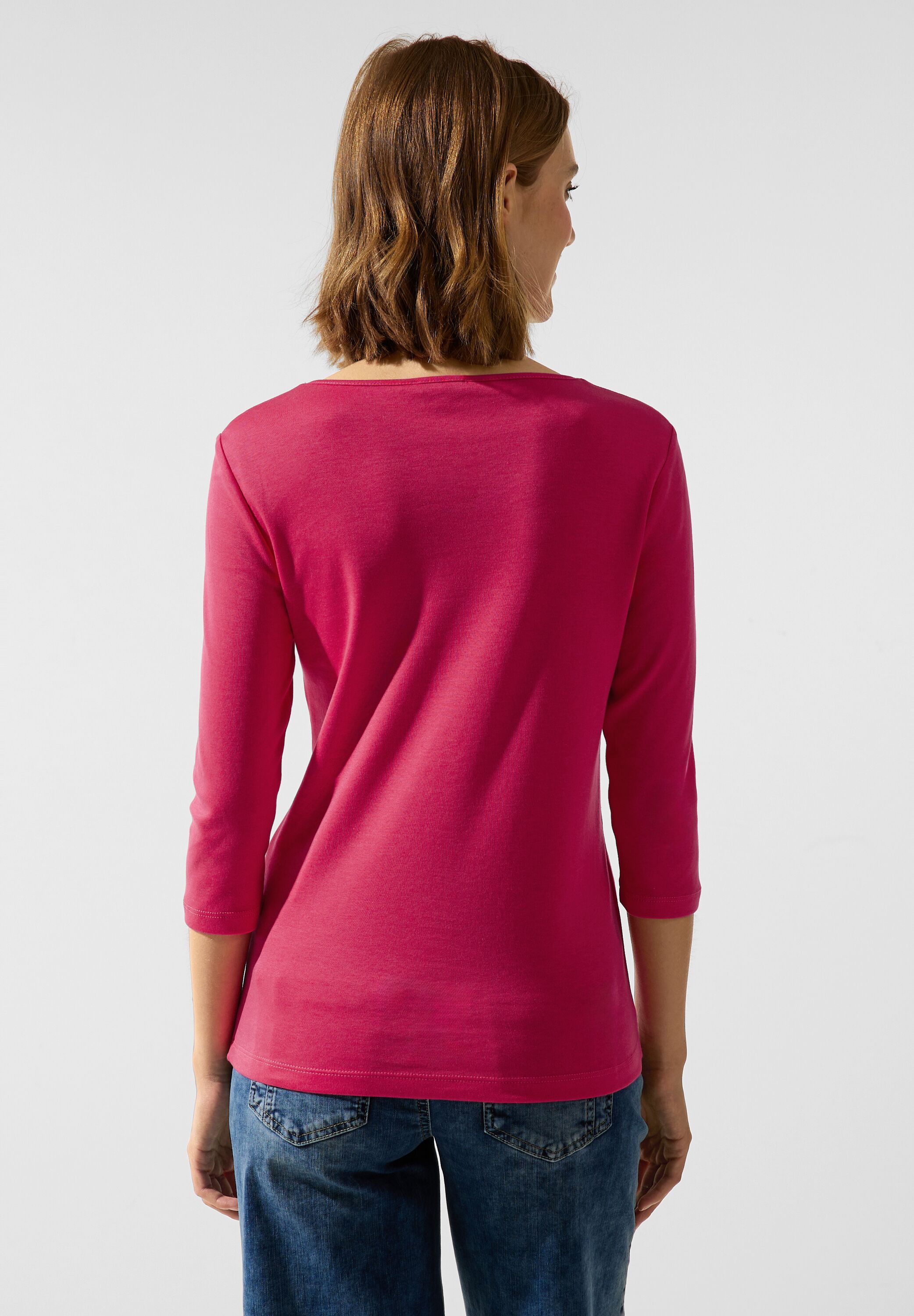 One in Unifarbe coral | blossom Street 36 | Shirt