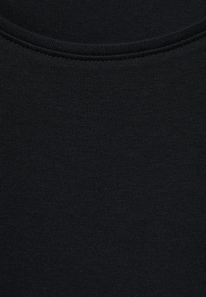 Cecil T-Shirt in Unifarbe | | black M